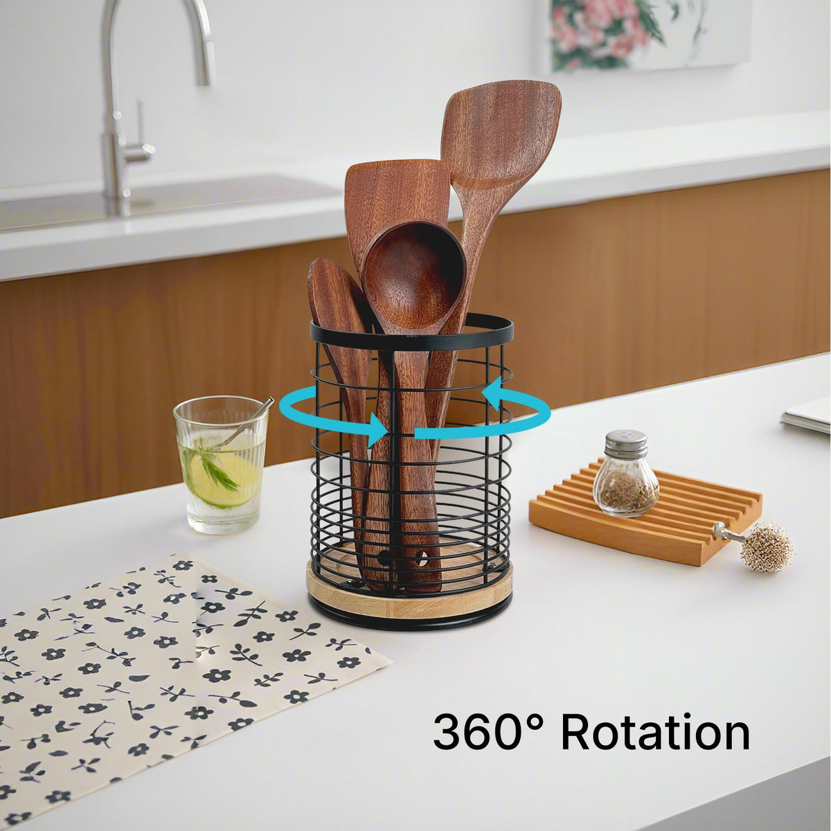 Rotating Kitchen Utensil Holder