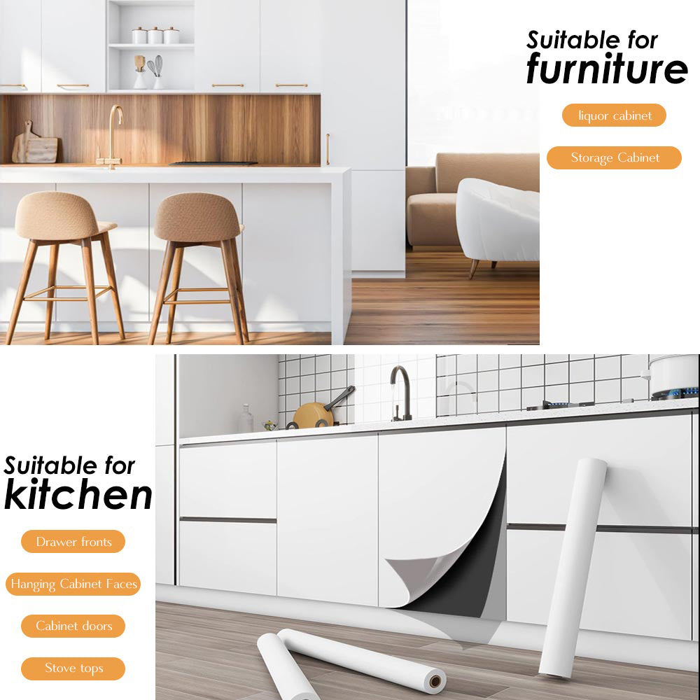 Peel & Stick Wallpaper 60 cm x 10 m - White