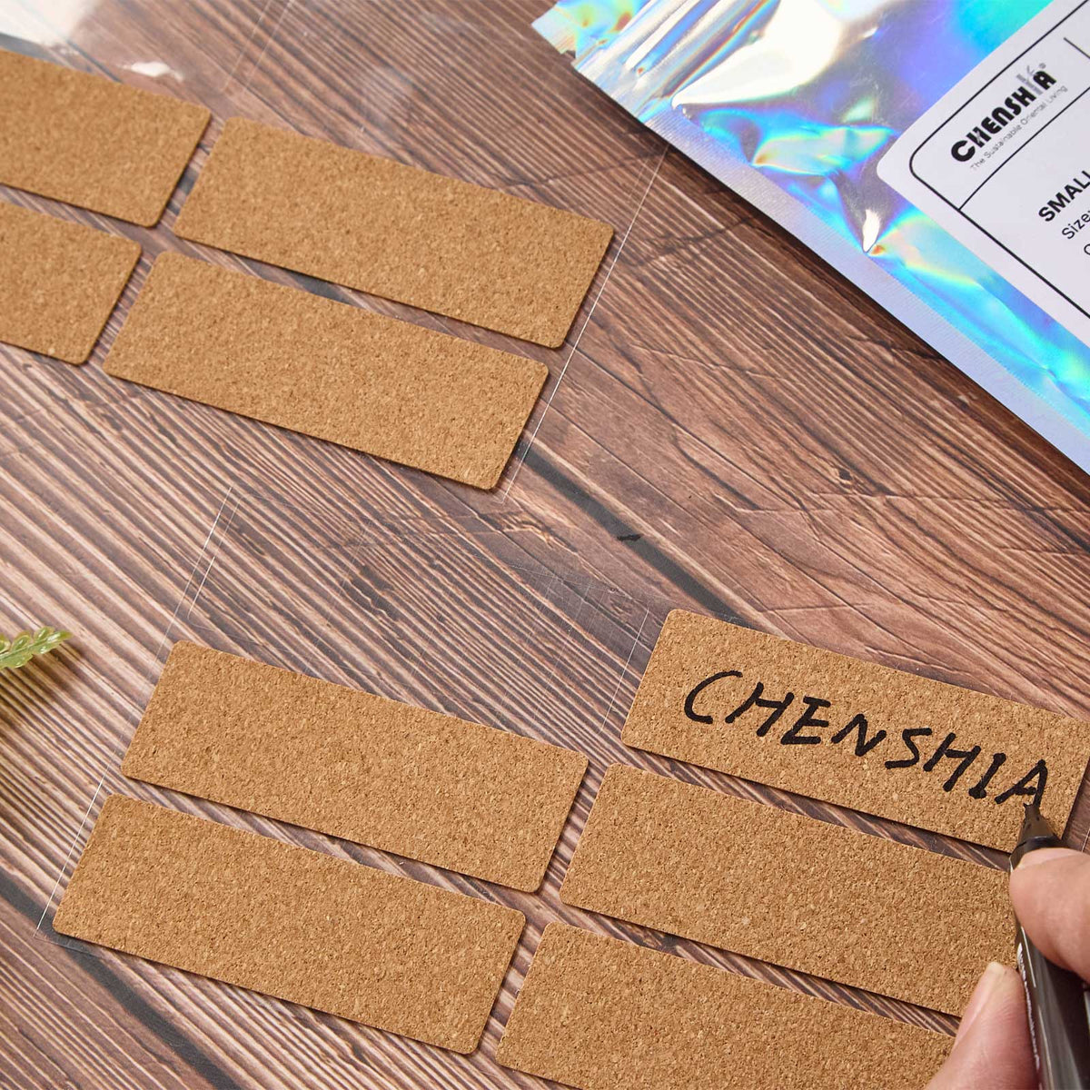 Waterproof Cork Labels with Marker Pen - 132 Pack (2 Sizes)
