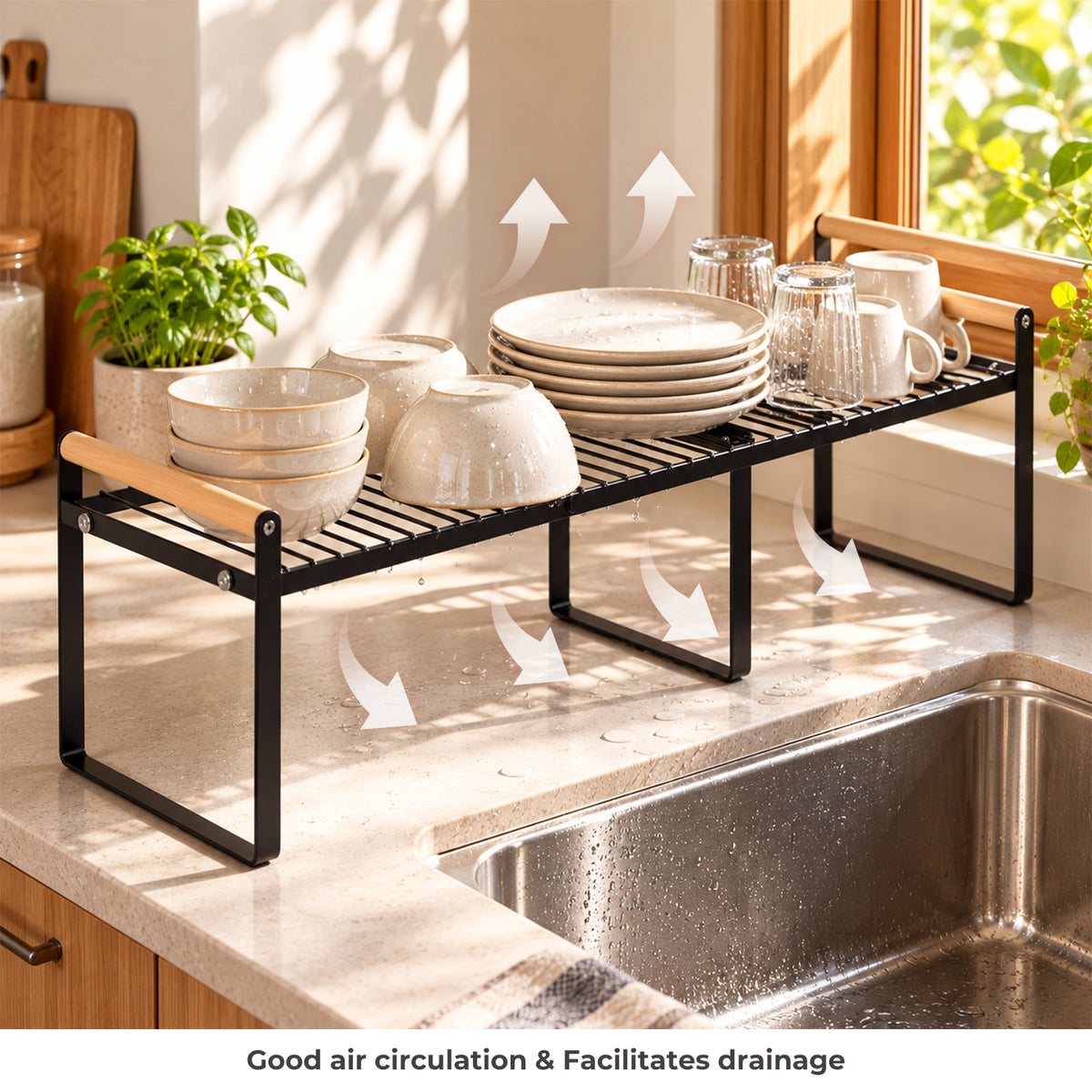 Expandable Kitchen Cabinet Shelf