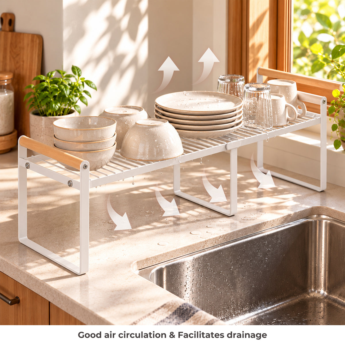 Expandable Kitchen Cabinet Shelf