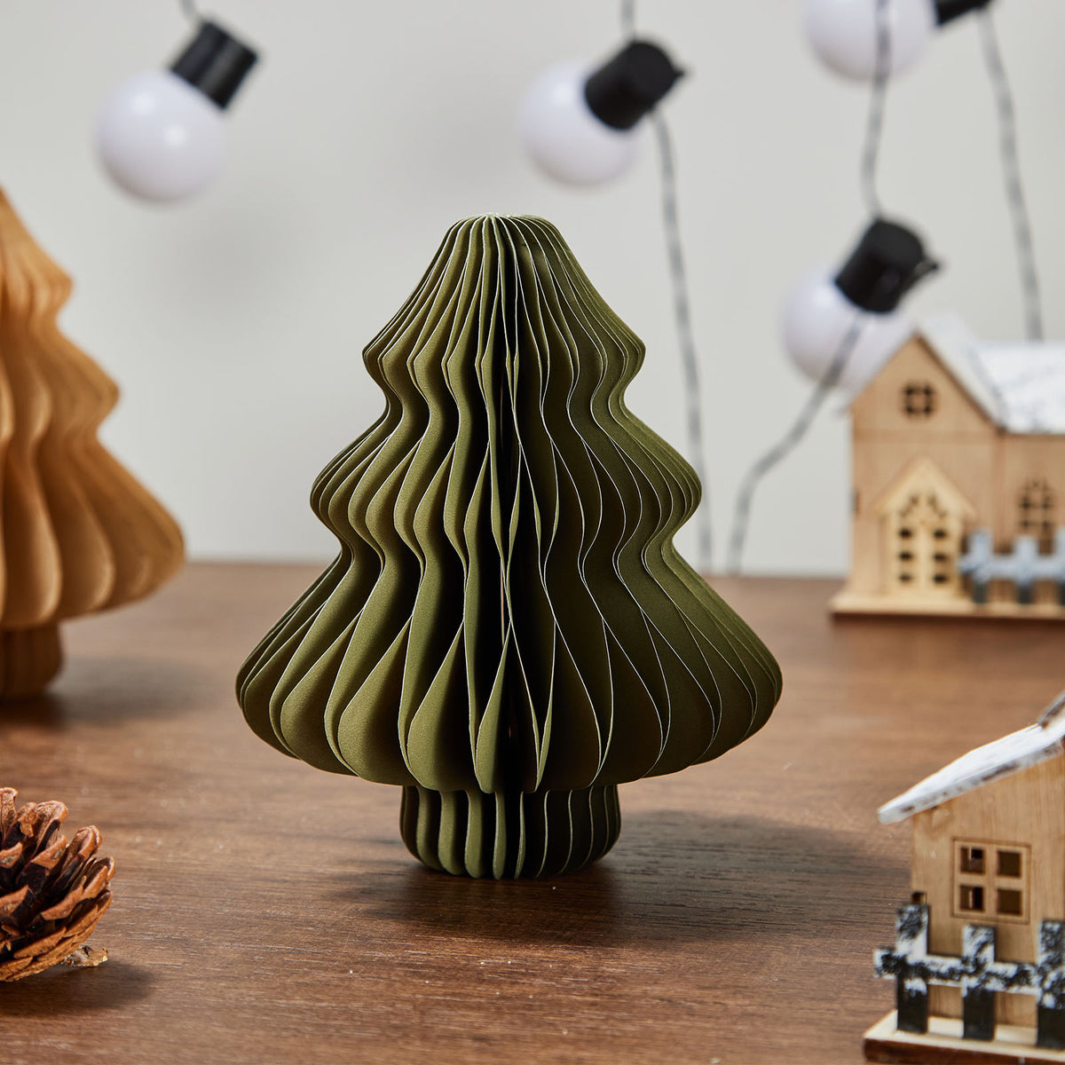 3D Honeycomb Paper Christmas Trees - 6 Pack