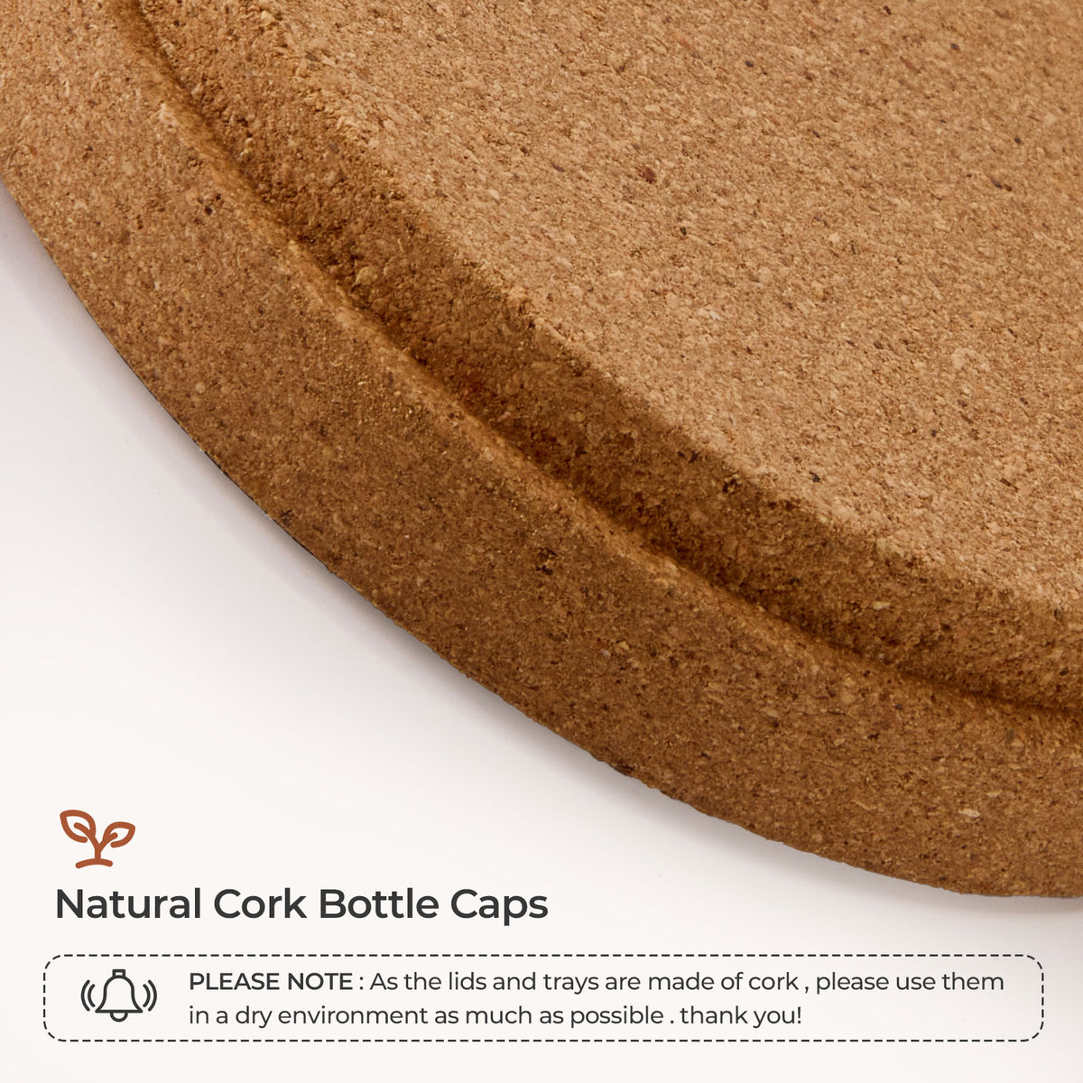Glass Storage Jar Set with Cork Lids & Tray