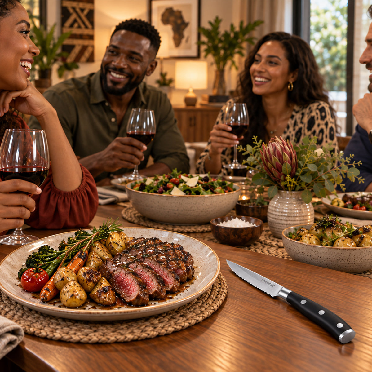 ABS Handle Steak Knife - Set of 4