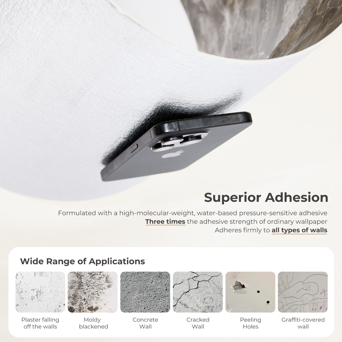 Golden Grey Marble-Effect Self-Adhesive Vinyl Roll - 40 cm × 3 m
