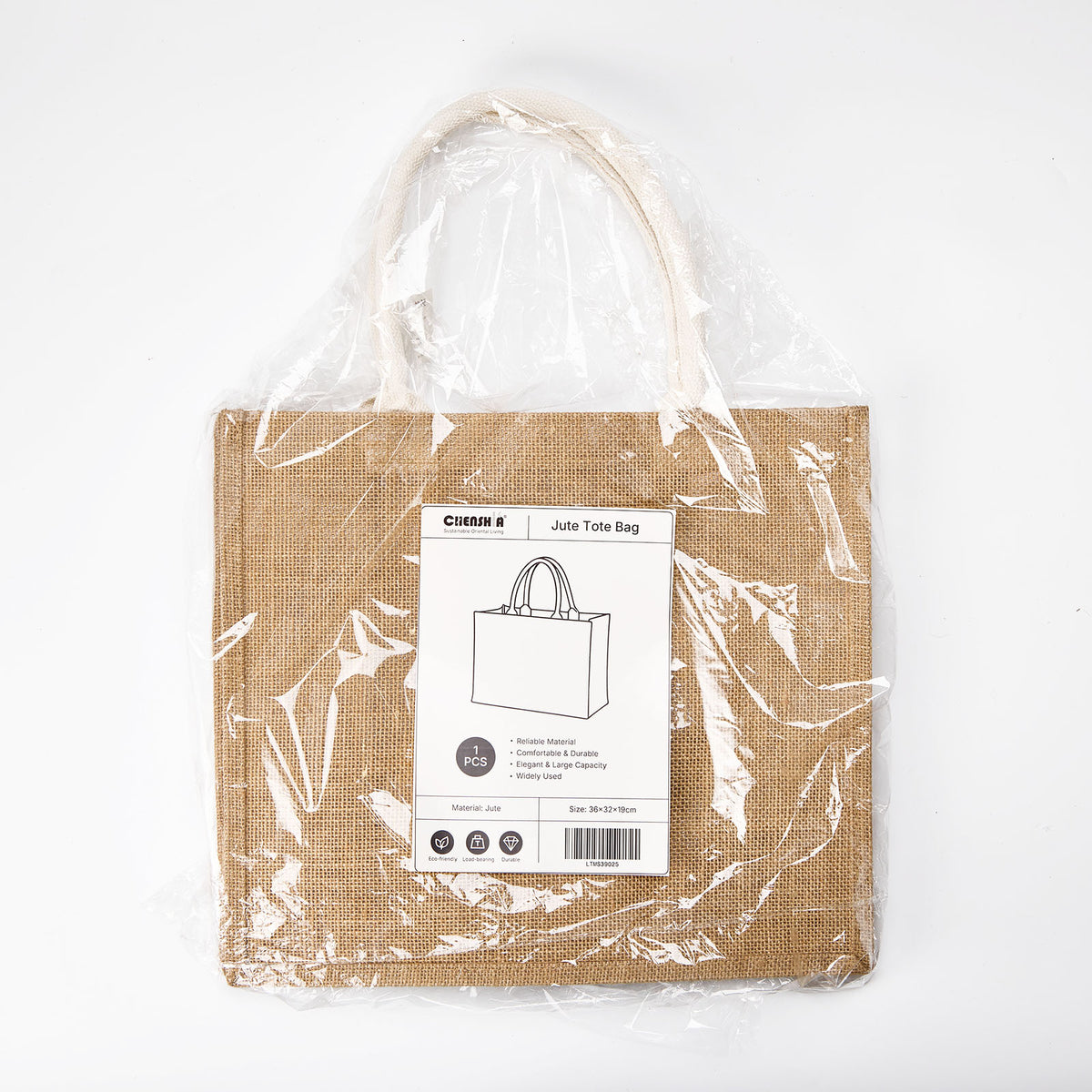 Jute Beach Tote Bag