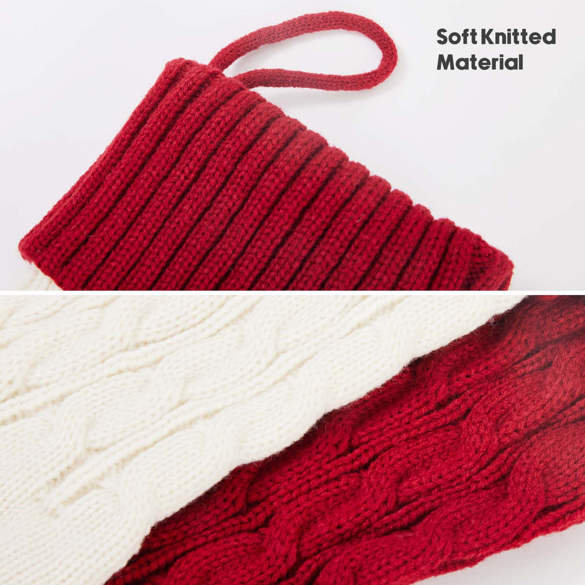 Red Knitted Christmas Stockings