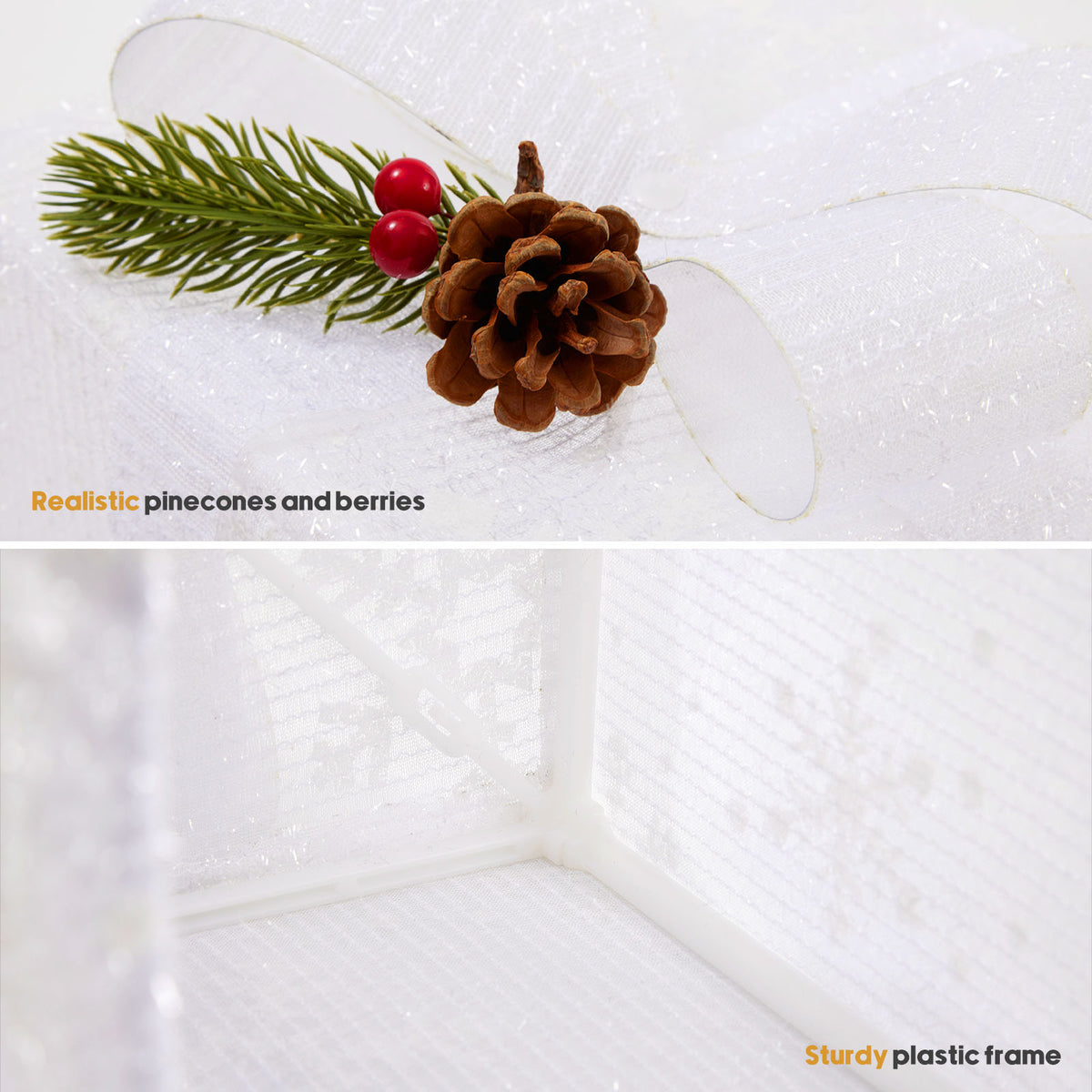 Light-Up Christmas Gift Boxes – Set of 3