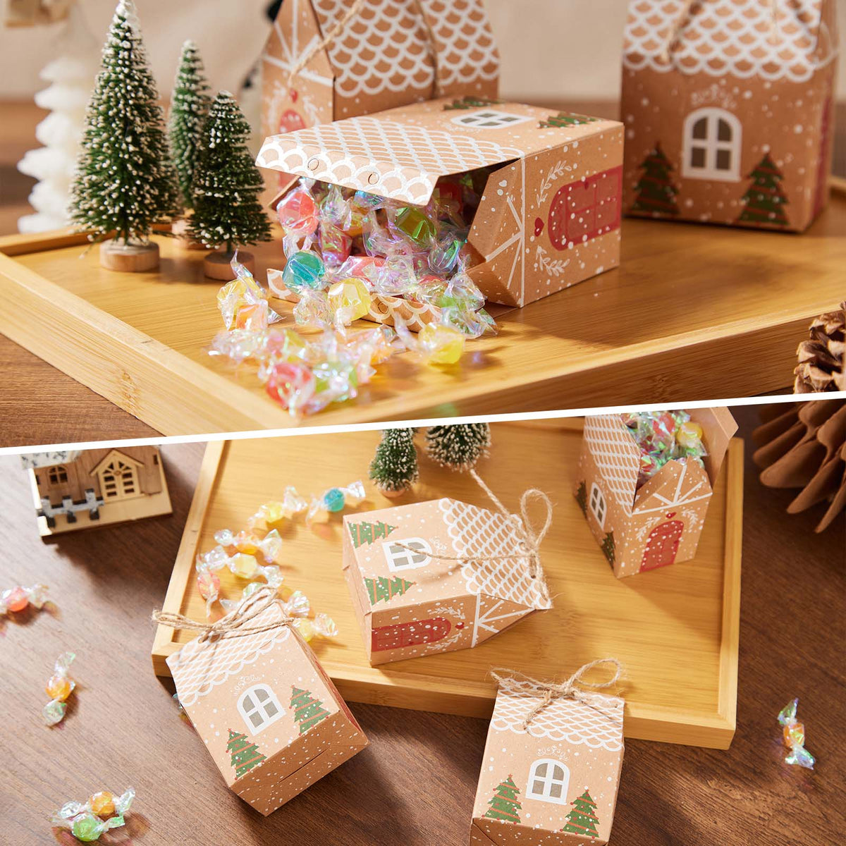 Christmas Kraft Gift Boxes