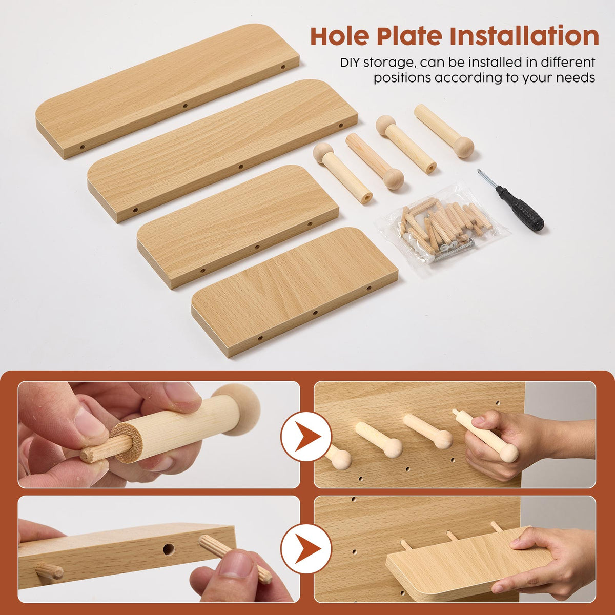 Sliding Mirror with Pegboard Storage