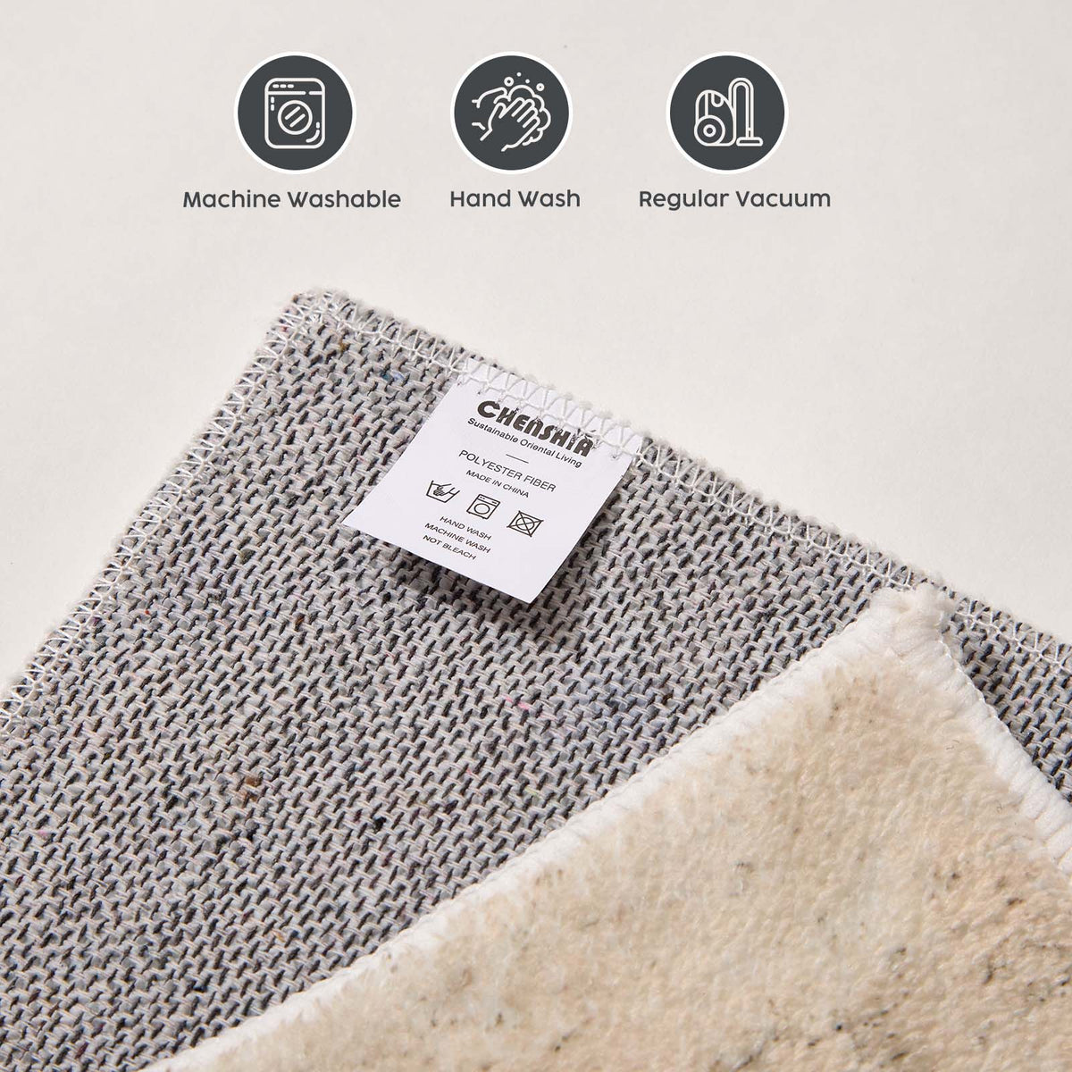 Washable Boho Rug – Sand