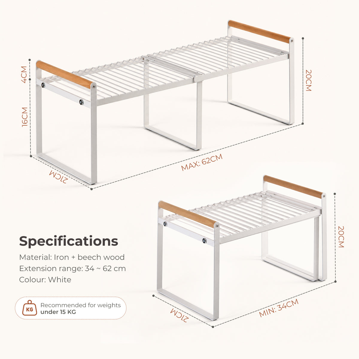Expandable Kitchen Cabinet Shelf