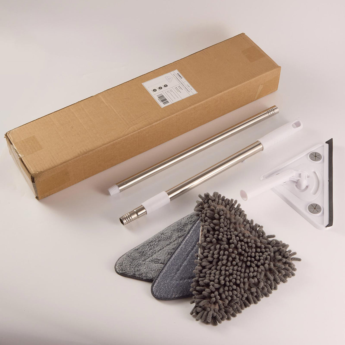 3-in-1 Window Cleaning Kit with Squeegee and Telescopic Pole