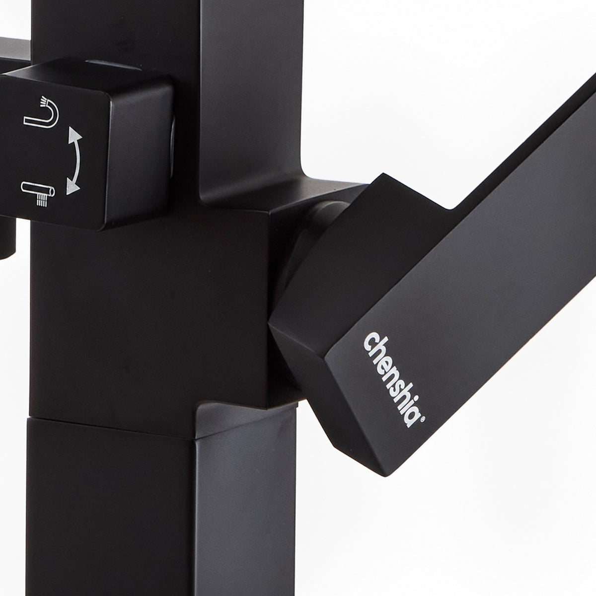 Freestanding Bath Mixer & Handheld Shower - Square