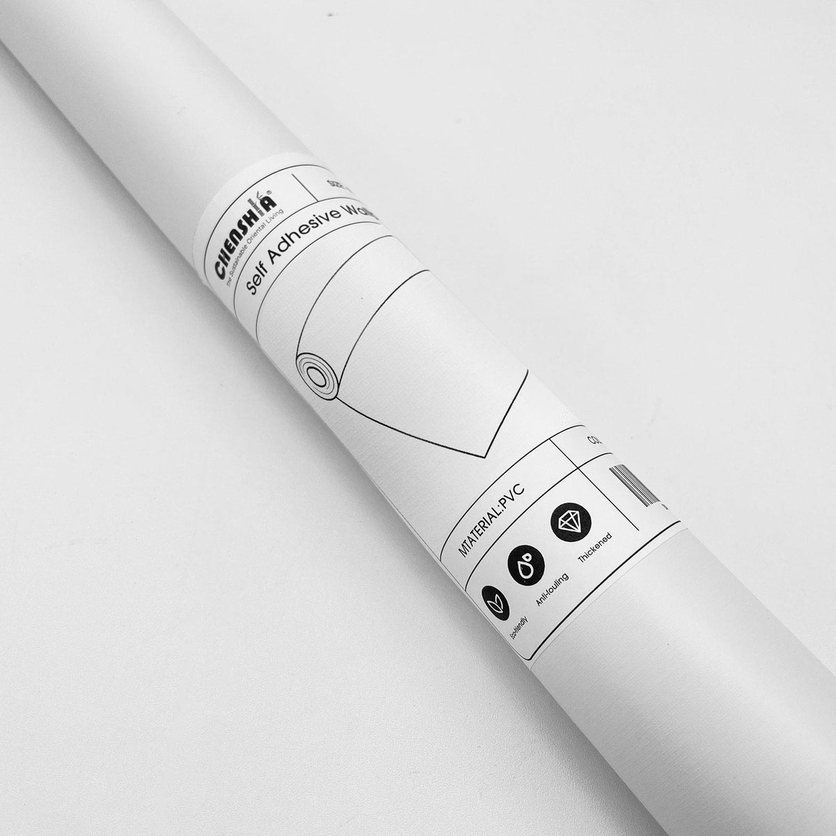Peel & Stick Wallpaper 60 cm x 10 m - White
