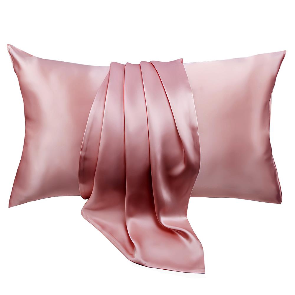 Rose Pink Mulberry Pure Silk Pillowcase - 1Pc