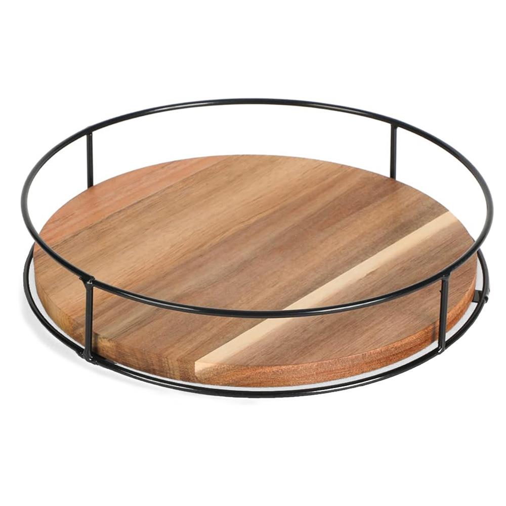 Acacia Wood Countertop Storage Organizer
