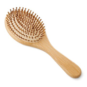 Natural Bamboo Bristle Oval Hairbrush