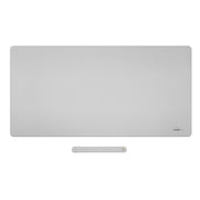 Leather Desk Pad Large Portable Desk Mat - Light Grey