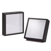 Black 20cm Shadow Box Frame - 3D Deep Display Case (2 Pack)