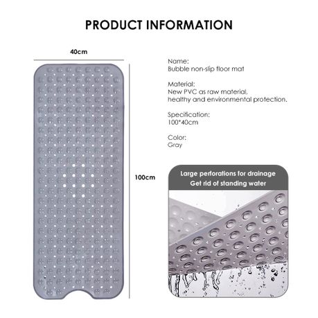 Non-Slip Polka Dot Shower Floor Bath Mat