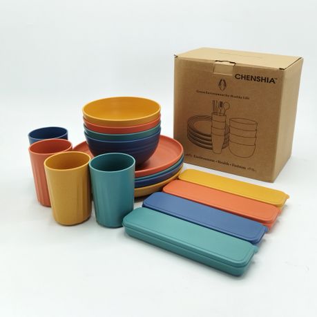 Wheat Straw Dinnerware Kit