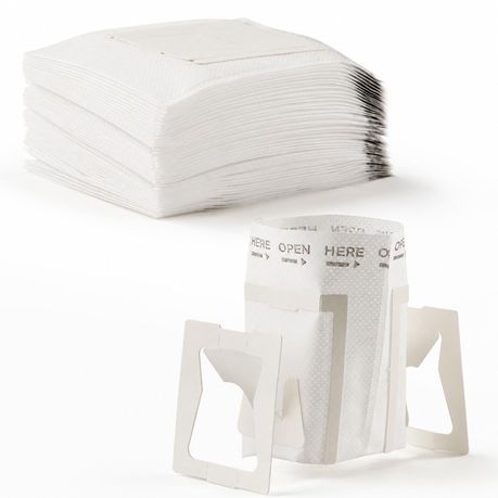 Chenshia 50PC Disposable Loose Leaf Tea Filter Hanging Coffee Filter Bags