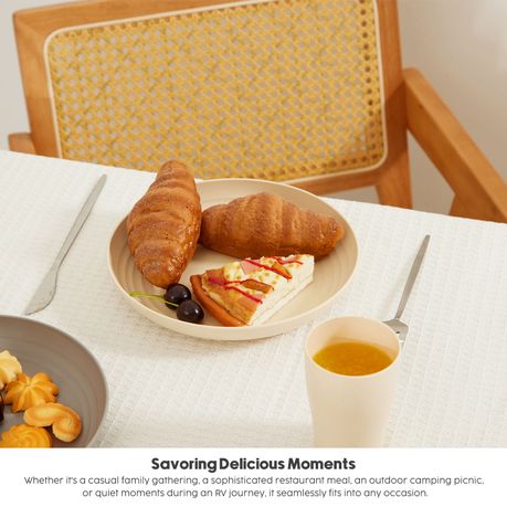Chenshia 16Pc Wheat Straw Dinnerware Set - Camping & Picnic Tableware