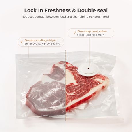 40-Piece Reusable Vacuum Sealer Bags