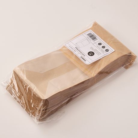 Kraft Paper Bags with Window - 50-Pack