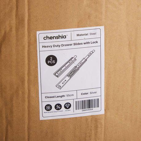 Chenshia 120kg 2Pc Heavy Duty Locking Drawer Slides