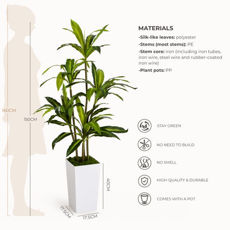150cm Artificial Dracaena Tree