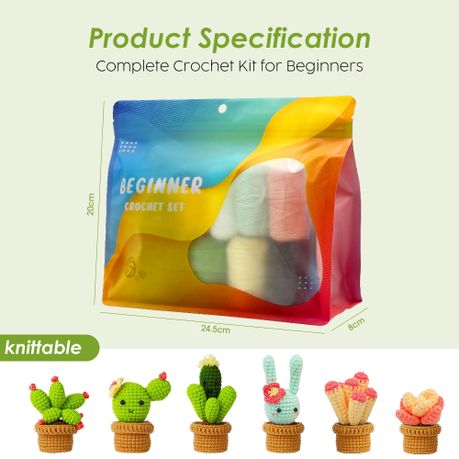Beginner DIY Crochet Kit - 31 Piece