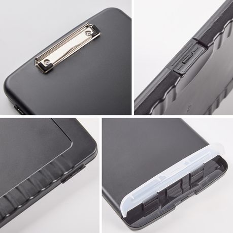 Chenshia Multi-functional A4 Bi-Fold Clipboard-Binder Storage Compartment