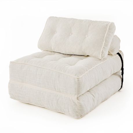 White 3-in-1 Folding Sofa Bed