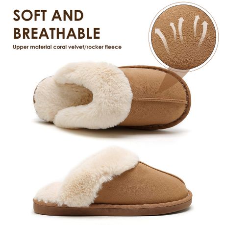 Wool Slippers Unisex Plush Fur Slippers
