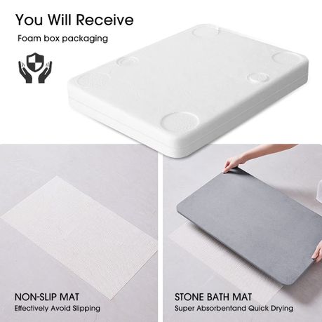 Diatomite Bath Mat - 60x40cm