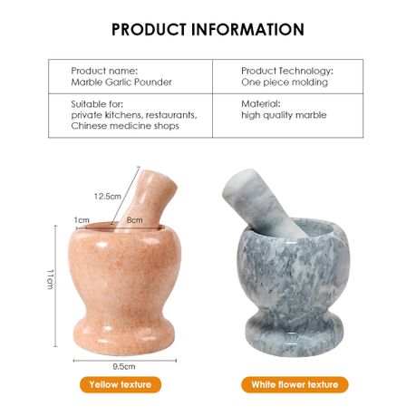 Marble Mortar & Pestle