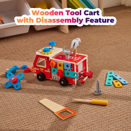 Montessori Wooden Toolbox Toy Set - Learning Toy Ages 3-4+