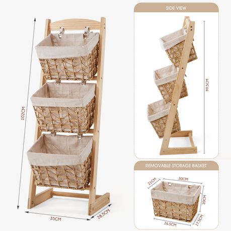 Floor-Standing Toy and Snack Storage Rack