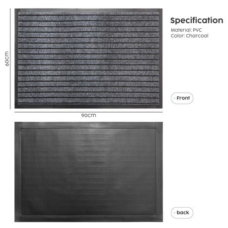 Grey Outdoor Entrance Door Mat