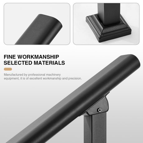 Heavy Duty Carbon Steel Indoor & Outdoor Safety Grab Bar