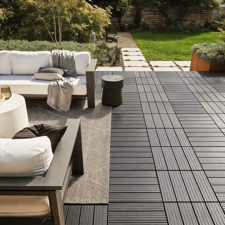 Interlocking Patio Flooring Tiles - DIY 6pack