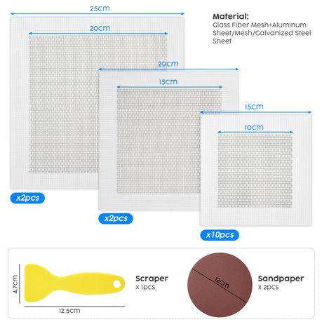 Heavy-Duty Drywall Wall Repair Patch Kit (17-Piece Set)