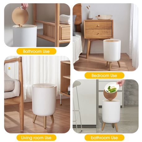 Compact Hygienic Bathroom Rubbish Bin