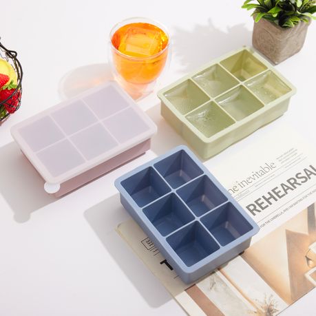 Silicone Square Ice Cube Tray Molds - 3-Pack