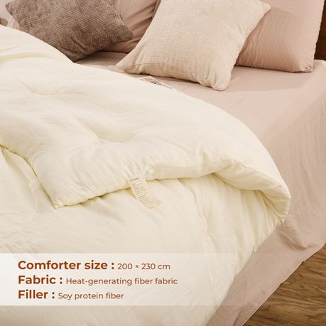 Queen Soybean Fiber Duvet 100% Washed Cotton Heavy Winter Blanket