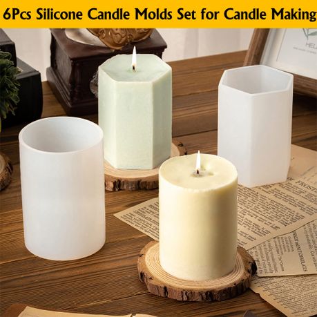 Silicone Candle Making Kit With 3D Moulds & Accessories