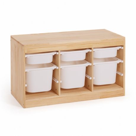 Kids Toy Organiser with 6 Storage Bins