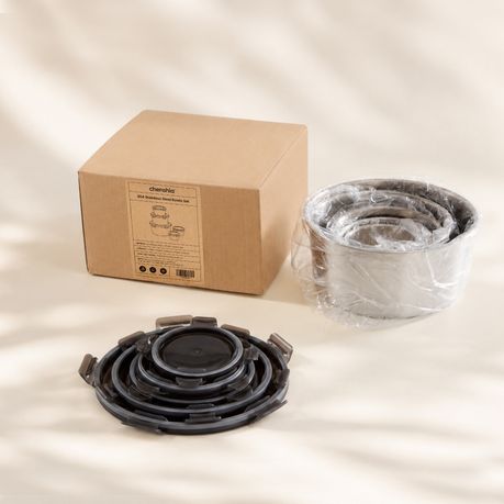 Stainless Steel Nesting Food Storage Container - Set of 5